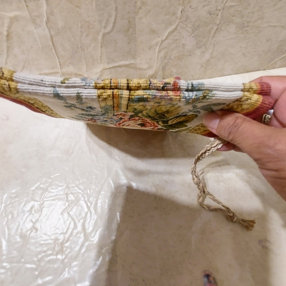 Shirl Miller LTD. Floral Tapestry Print Pouch Clutch Bag Wristlet - Picture 6 of 11